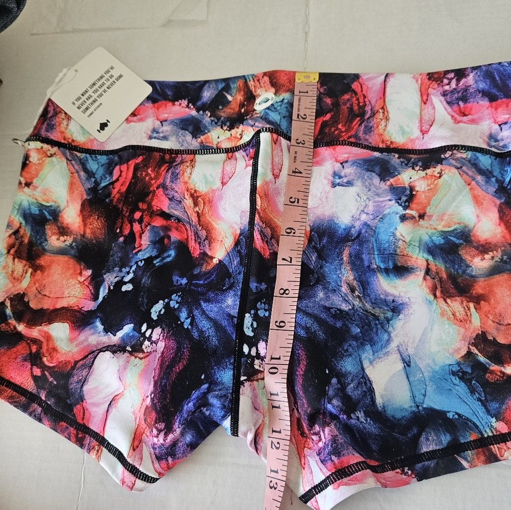 Wodbottom Color Splash Exercise Shorts,NWT, Small - Picture 2 of 7
